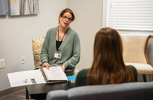 Advocate with patient